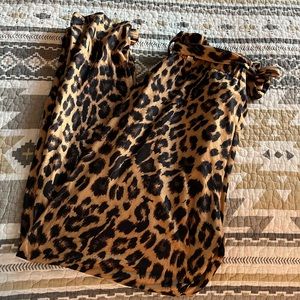 Crazy train brand leopard pants